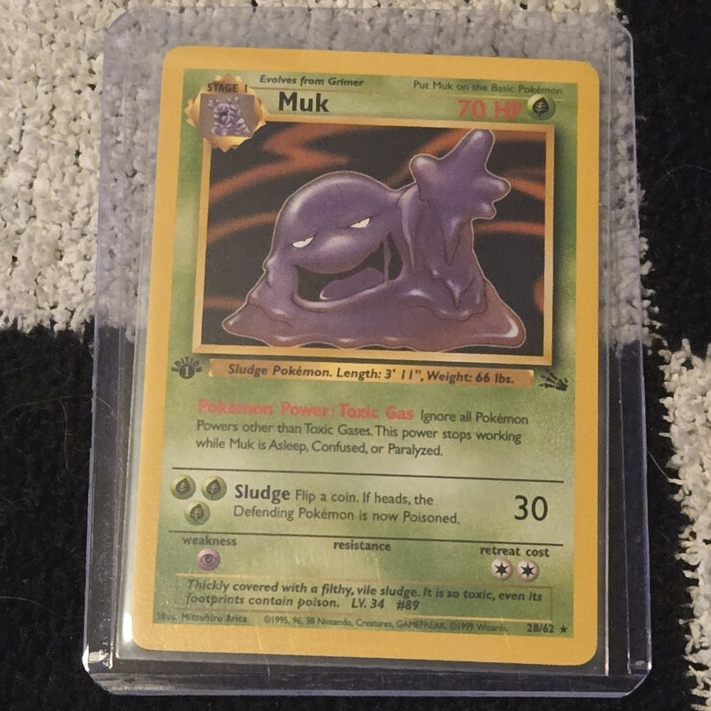 Pokemon Muk 28/62 Non-Holo - Fossil Unlimited 